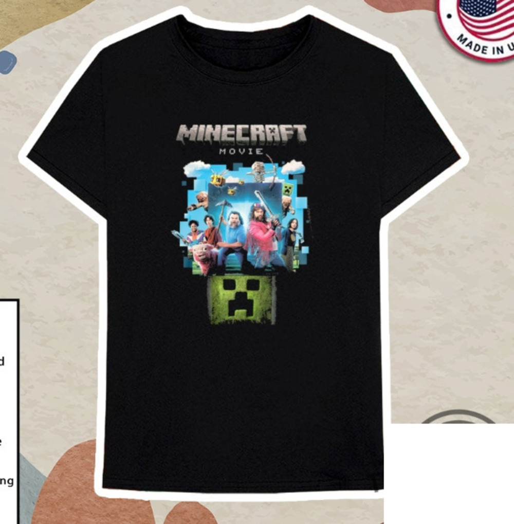 Minecraft Steve Movie Shirt